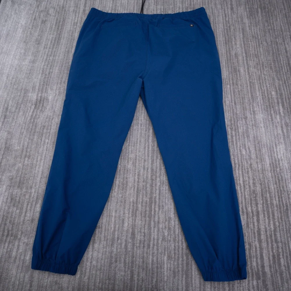 Banana Republic Core Temp Joggers Mens XXL Blue Drawstring Elastic Cuff Pants